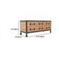 19.69"H TV Stand Industrial Style Solid Wood Brown TV Console with Drawers Clearhalo 'furn' 'furn_tv_stands_entertainment_centers' 'Furniture' 'Living Room Furniture' 'TV Stands & Entertainment Centers' 'TV Stands & Media Storage Furniture' 'tv_stands_entertainment_centers' 5630578