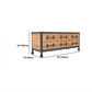 19.69"H TV Stand Industrial Style Solid Wood Brown TV Console with Drawers Clearhalo 'furn' 'furn_tv_stands_entertainment_centers' 'Furniture' 'Living Room Furniture' 'TV Stands & Entertainment Centers' 'TV Stands & Media Storage Furniture' 'tv_stands_entertainment_centers' 5630579
