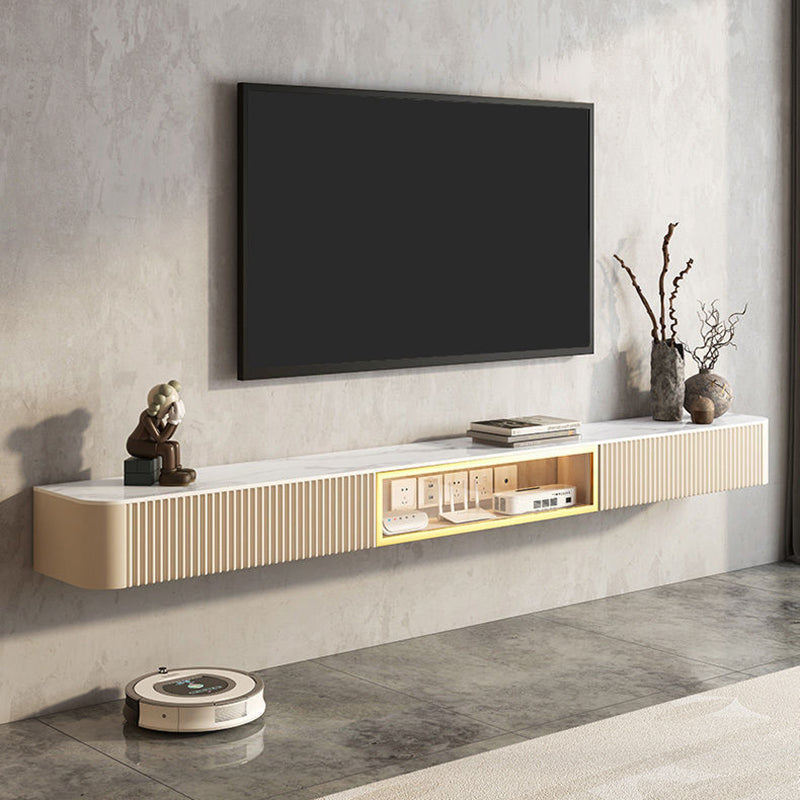 Contemporary TV Media Stand with Drawers Floating TV Stand Console 79"L x 12"W x 8"H Clearhalo 'furn' 'furn_tv_stands_entertainment_centers' 'Furniture' 'Living Room Furniture' 'TV Stands & Entertainment Centers' 'TV Stands & Media Storage Furniture' 'tv_stands_entertainment_centers' 5630628