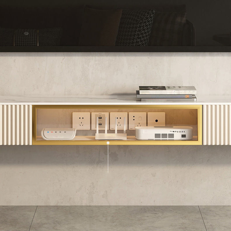 Contemporary TV Media Stand with Drawers Floating TV Stand Console Clearhalo 'furn' 'furn_tv_stands_entertainment_centers' 'Furniture' 'Living Room Furniture' 'TV Stands & Entertainment Centers' 'TV Stands & Media Storage Furniture' 'tv_stands_entertainment_centers' 5630634