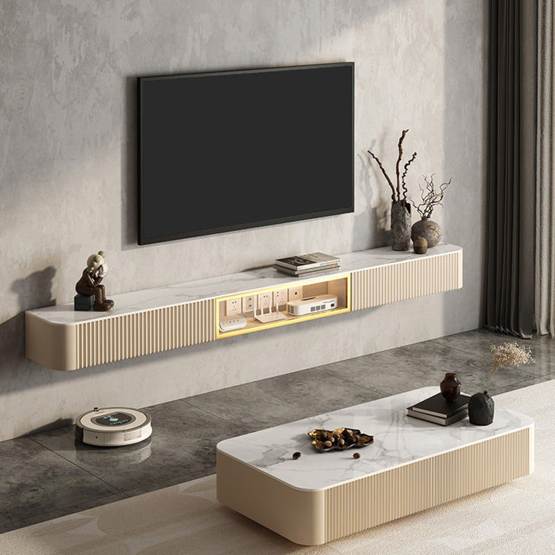 Contemporary TV Media Stand with Drawers Floating TV Stand Console Clearhalo 'furn' 'furn_tv_stands_entertainment_centers' 'Furniture' 'Living Room Furniture' 'TV Stands & Entertainment Centers' 'TV Stands & Media Storage Furniture' 'tv_stands_entertainment_centers' 5630641