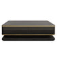 Glass Top Media Console for Living Room Glam Polish Finish TV Media Stand 51"L x 28"W x 16.5"H Black Clearhalo 'furn' 'furn_tv_stands_entertainment_centers' 'Furniture' 'Living Room Furniture' 'TV Stands & Entertainment Centers' 'TV Stands & Media Storage Furniture' 'tv_stands_entertainment_centers' 5630681