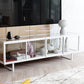 Rectangle Enclosed TV Storage Industrial TV Cabinet with Glass Doors Clearhalo 'furn' 'furn_tv_stands_entertainment_centers' 'Furniture' 'Living Room Furniture' 'TV Stands & Entertainment Centers' 'TV Stands & Media Storage Furniture' 'tv_stands_entertainment_centers' 5630788