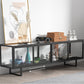 Rectangle Enclosed TV Storage Industrial TV Cabinet with Glass Doors Clearhalo 'furn' 'furn_tv_stands_entertainment_centers' 'Furniture' 'Living Room Furniture' 'TV Stands & Entertainment Centers' 'TV Stands & Media Storage Furniture' 'tv_stands_entertainment_centers' 5630790