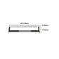 17.72"H TV Stand Glam Style White Open Storage TV Console with 2-shelf