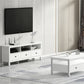 White Contemporary TV Stand Faux Wood TV Cabinet with Drawers Clearhalo 'furn' 'furn_tv_stands_entertainment_centers' 'Furniture' 'Living Room Furniture' 'TV Stands & Entertainment Centers' 'TV Stands & Media Storage Furniture' 'tv_stands_entertainment_centers' 5630930