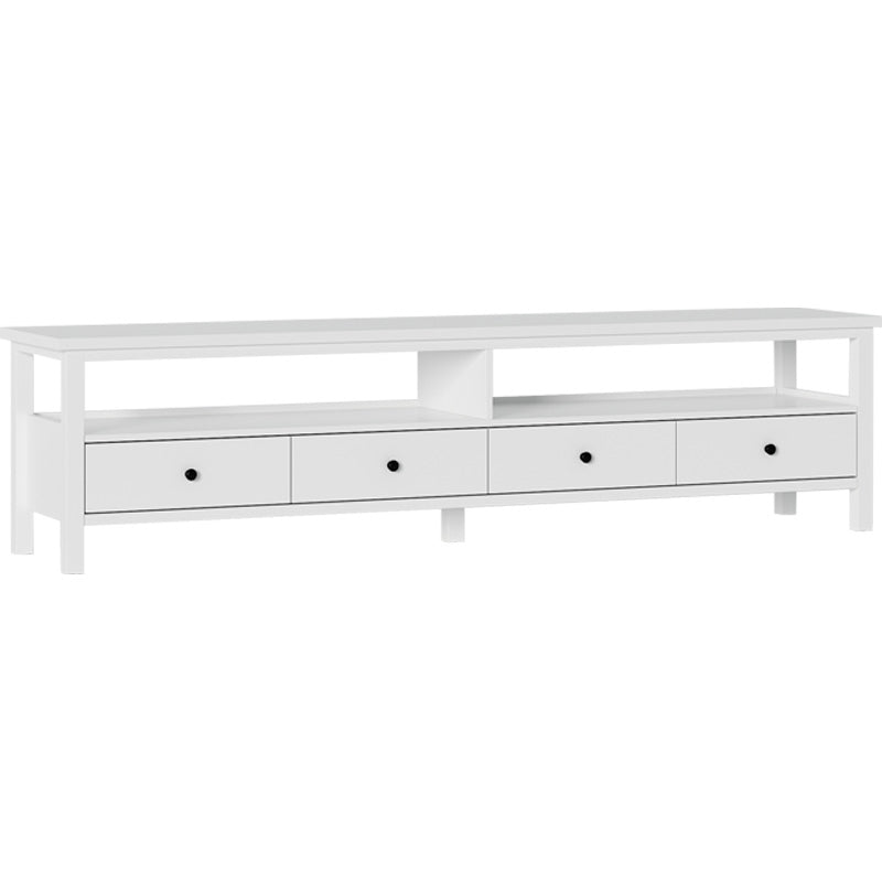 White Contemporary TV Stand Faux Wood TV Cabinet with Drawers Clearhalo 'furn' 'furn_tv_stands_entertainment_centers' 'Furniture' 'Living Room Furniture' 'TV Stands & Entertainment Centers' 'TV Stands & Media Storage Furniture' 'tv_stands_entertainment_centers' 5630931