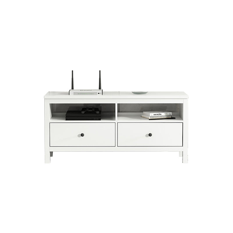 White Contemporary TV Stand Faux Wood TV Cabinet with Drawers Clearhalo 'furn' 'furn_tv_stands_entertainment_centers' 'Furniture' 'Living Room Furniture' 'TV Stands & Entertainment Centers' 'TV Stands & Media Storage Furniture' 'tv_stands_entertainment_centers' 5630938