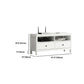 White Contemporary TV Stand Faux Wood TV Cabinet with Drawers Clearhalo 'furn' 'furn_tv_stands_entertainment_centers' 'Furniture' 'Living Room Furniture' 'TV Stands & Entertainment Centers' 'TV Stands & Media Storage Furniture' 'tv_stands_entertainment_centers' 5630949