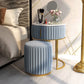 2 Pieces Make-up Vanity Stool Set Luxurious Table with Stone Top