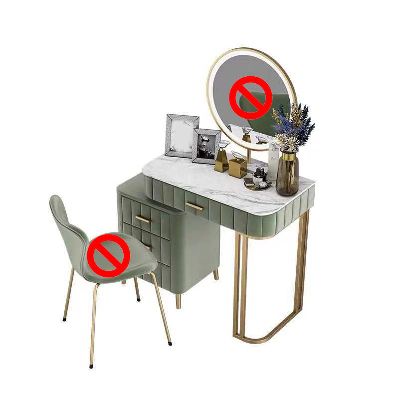 Table de maquillage de vanité de 5 tirages