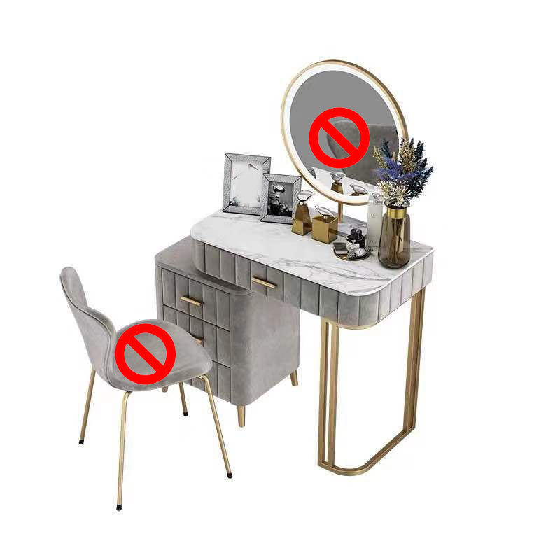 Table de maquillage de vanité de 5 tirages