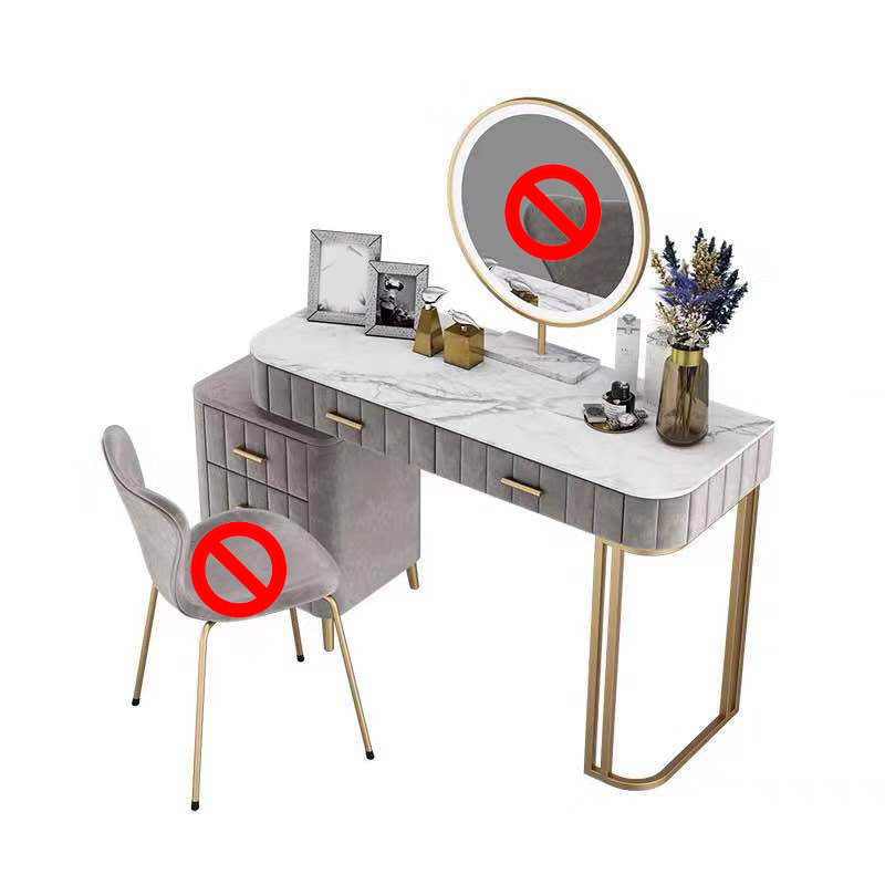 Table de maquillage de vanité de 5 tirages