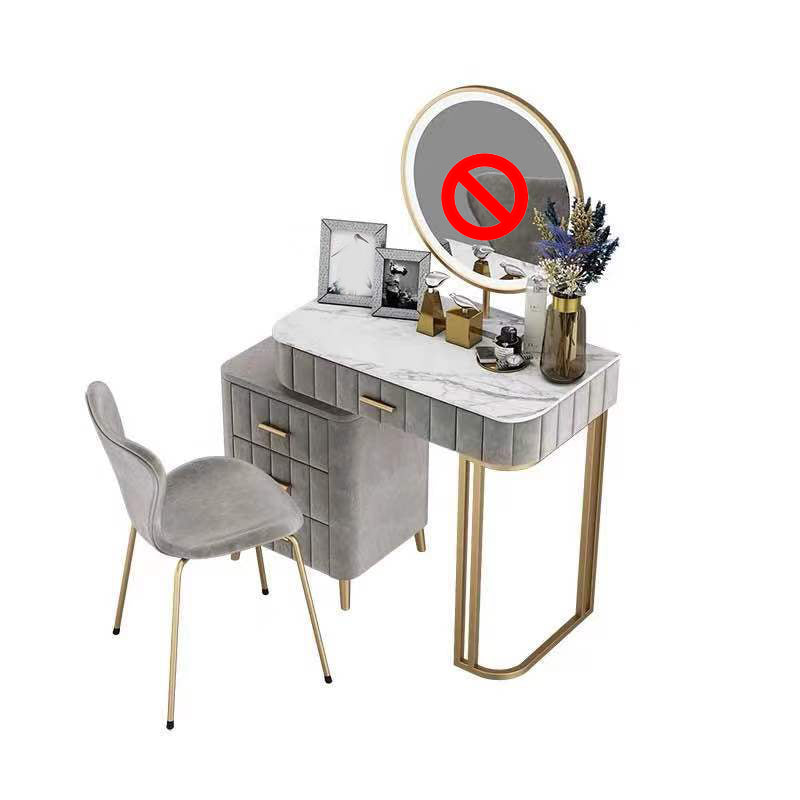 Table de maquillage de vanité de 5 tirages