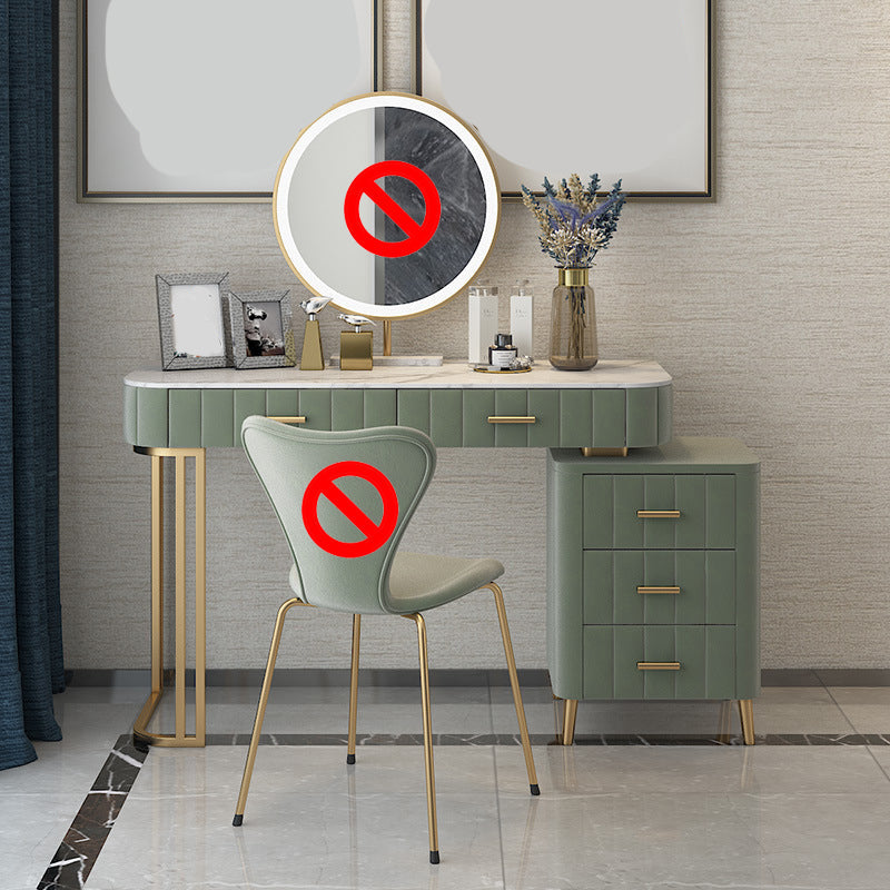 Table de maquillage de vanité de 5 tirages