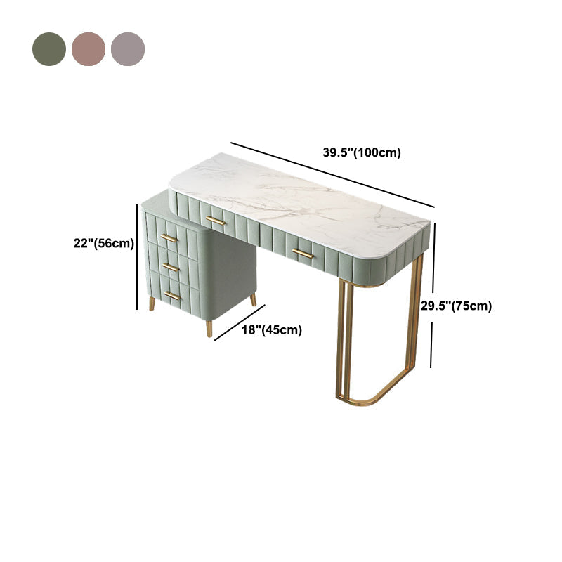 Table de maquillage de vanité de 5 tirages