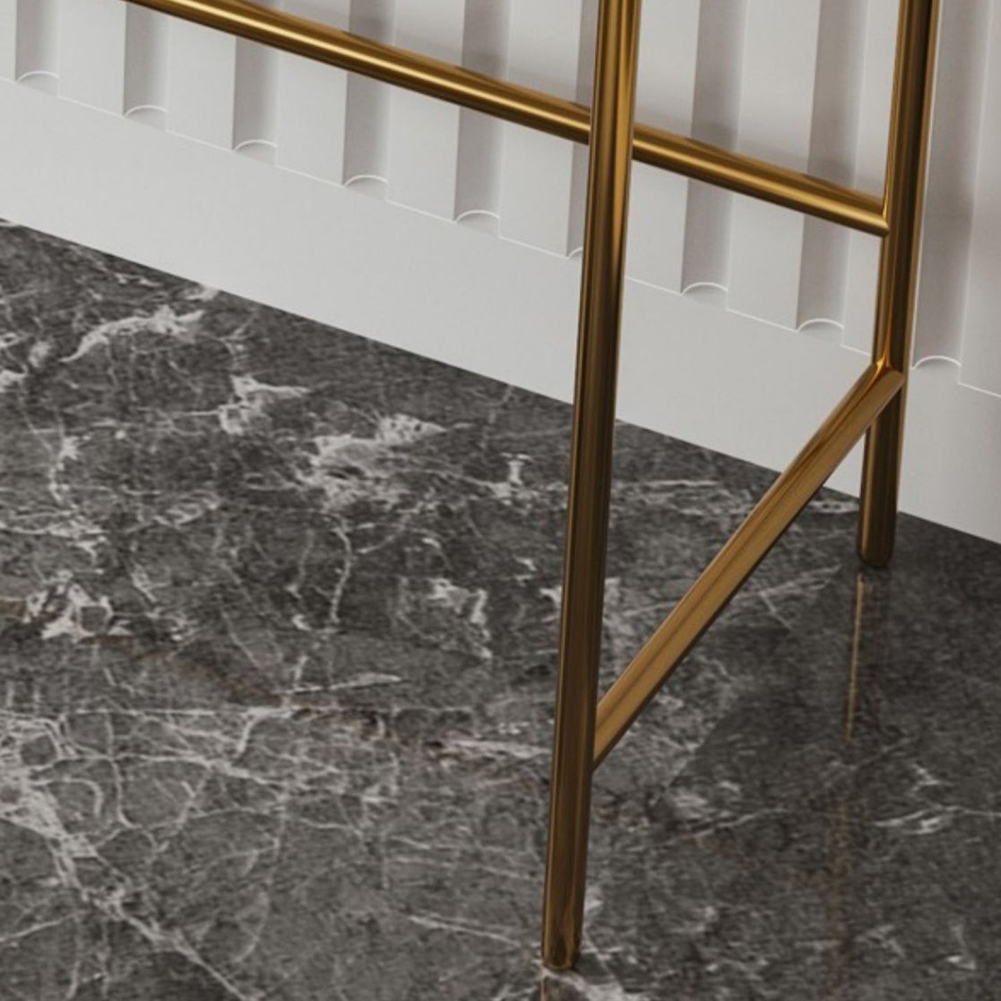 2 Schubladen Eitelkeitssatz mit Stuhl 30,7 "Hochmetall -Schminktisch