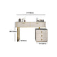 Beige Make-up Vanity Metal Dressing Table Stool Set with Drawers Clearhalo 'Bedroom Furniture' 'furn' 'furn_makeup_vanities' 'Furniture' 'Makeup Vanities' 'makeup_vanities' 5631075