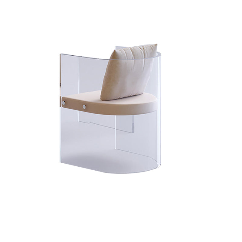 Mirrored Wood Makeup Dressing Table Modern Style Stool Set in White Vanity Stool 18"L x 18"W x 22"H Clearhalo 'Bedroom Furniture' 'furn' 'furn_makeup_vanities' 'Furniture' 'Makeup Vanities' 'makeup_vanities' 5631160
