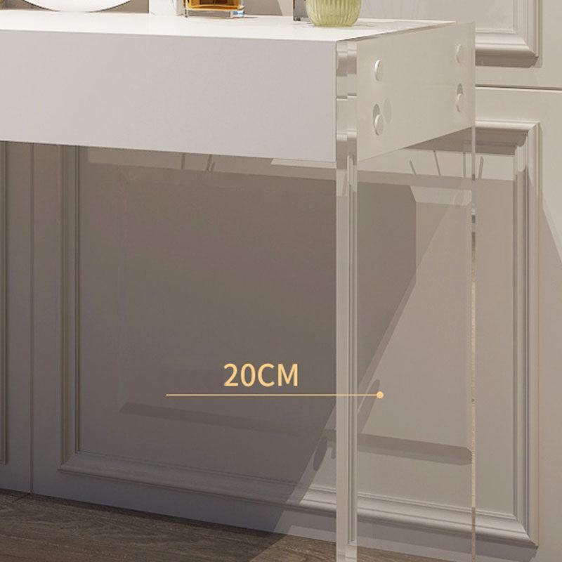 Moderne technische Holz -Make -up -Schminktischhocker Schwarz/ Weiß