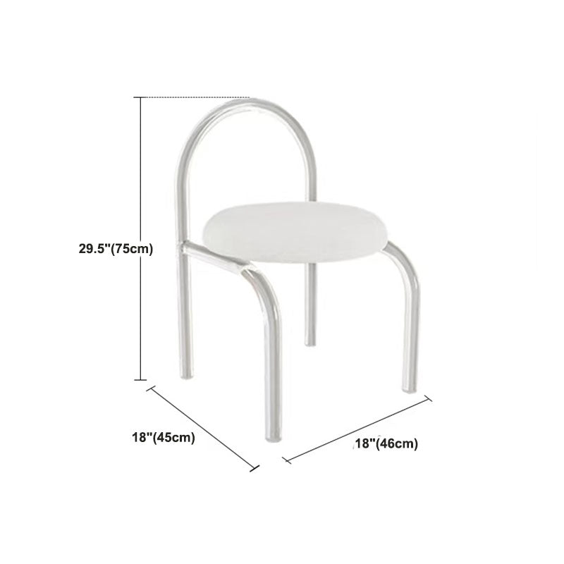 Moderne technische Holz -Make -up -Schminktischhocker Schwarz/ Weiß