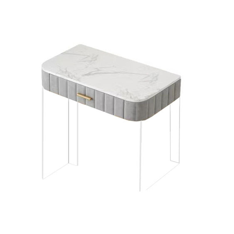 Stone Top Make-up Eitelkeitstisch Moderner Stilschotter mit Schubladen