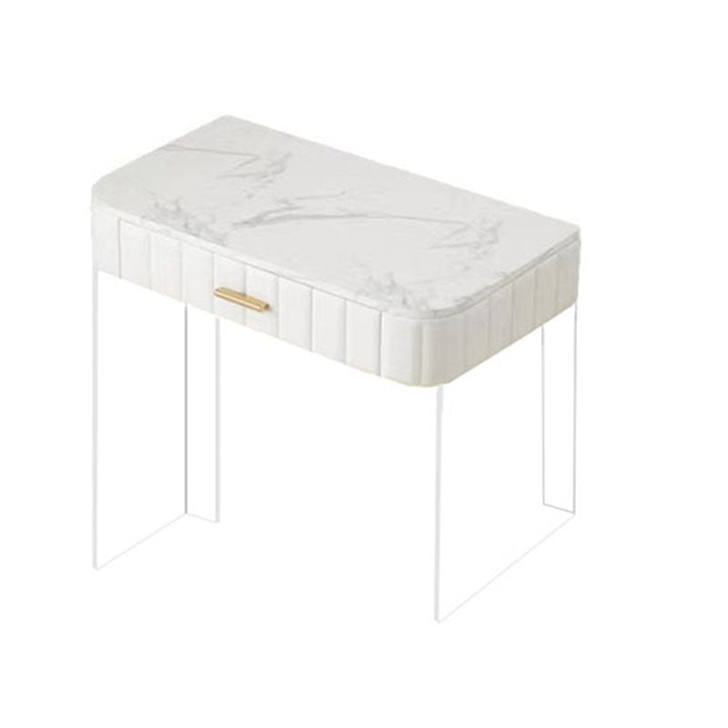 Stone Top Make-up Eitelkeitstisch Moderner Stilschotter mit Schubladen