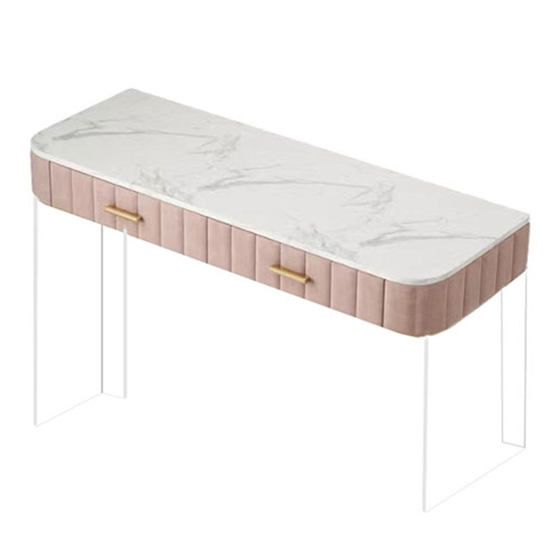 Stone Top Make-up Eitelkeitstisch Moderner Stilschotter mit Schubladen