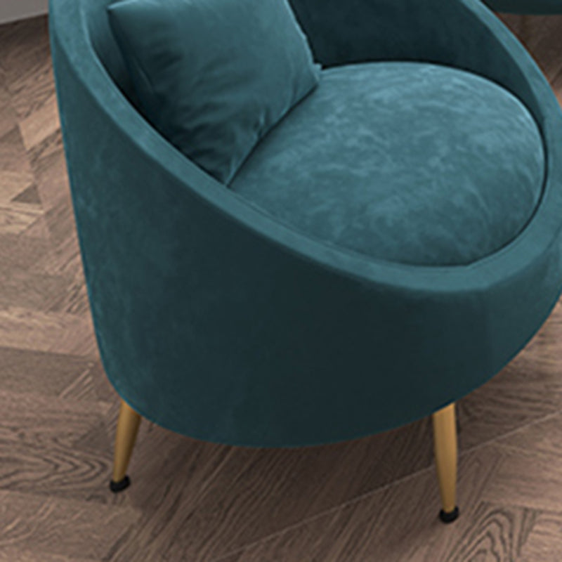 Velvet Peiger Armsofa zeitgenössisch mit genähtem Kissen zurück für die Wohnung