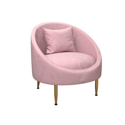 Velvet Peiger Armsofa zeitgenössisch mit genähtem Kissen zurück für die Wohnung