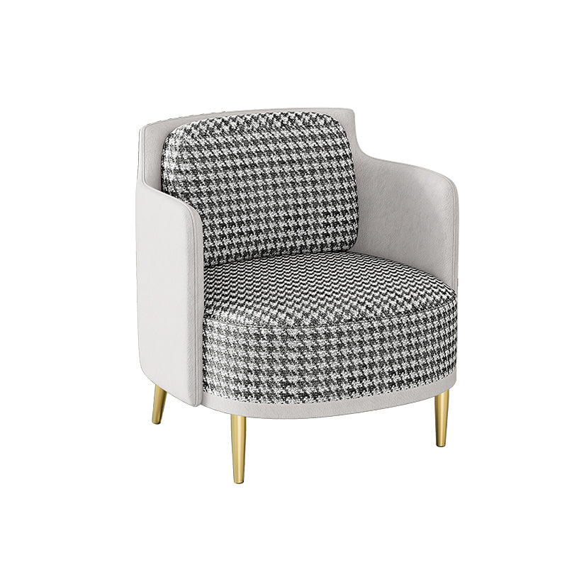 Divano curvo in finta pelle con braccio inclinata per soggiorno 33,47 "di alto livello