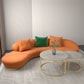 Contemporary Velvet Armless Sofa with Tight Back for Apartment