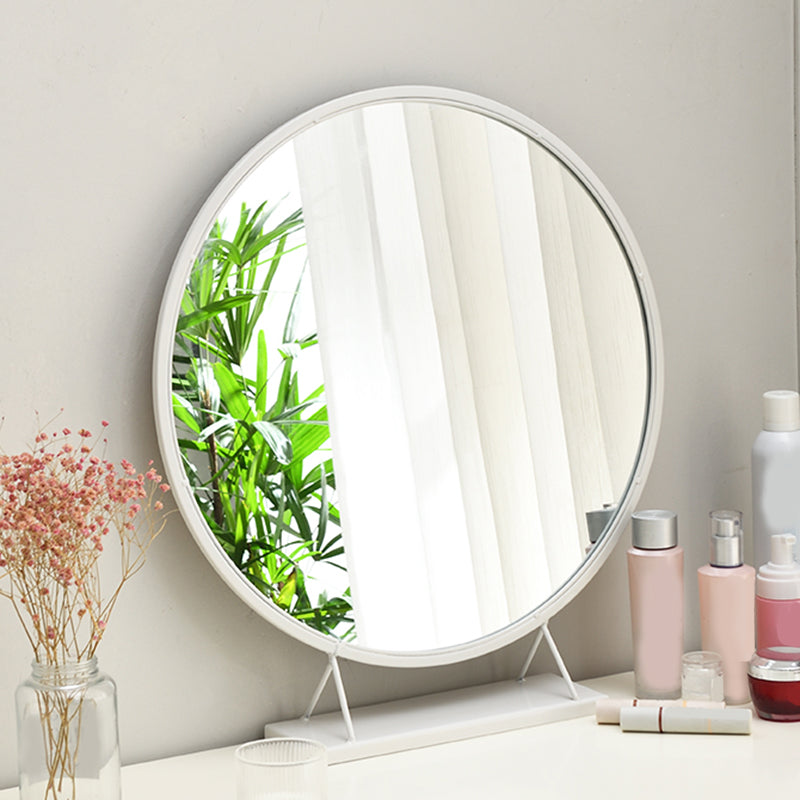 Weißer Massivholz Waschtisch Tisch Set Schlafzimmer Make -up Eitelkeitstisch - 30,7 "H