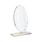 2 Drawers Clear Acrylic Makeup Table Contemporary 17.72" D Vanity Set with Stool & Mirror Clearhalo 'Bedroom Furniture' 'furn' 'furn_makeup_vanities' 'Furniture' 'Makeup Vanities' 'makeup_vanities' 5631690