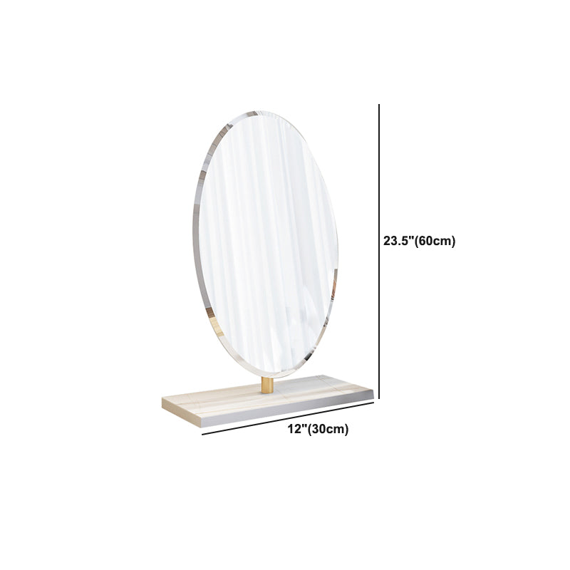 2 Drawers Clear Acrylic Makeup Table Contemporary 17.72" D Vanity Set with Stool & Mirror Clearhalo 'Bedroom Furniture' 'furn' 'furn_makeup_vanities' 'Furniture' 'Makeup Vanities' 'makeup_vanities' 5631699