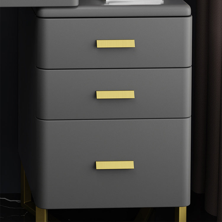 Luxuriöser Stein-Top-Make-up-Waschtischhocker Set 51.18 "H 5-Drawer-Kommode