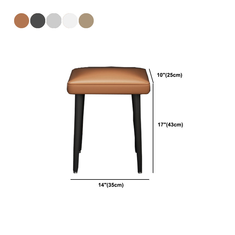 Vanity Stone/Wood Makeup Dressing Table Stool Set Black/ White Top - 31.1" H