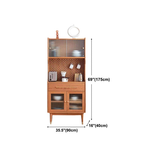 Server a buffet da pranzo in legno 1-catratore e server da cucina a 4 porte