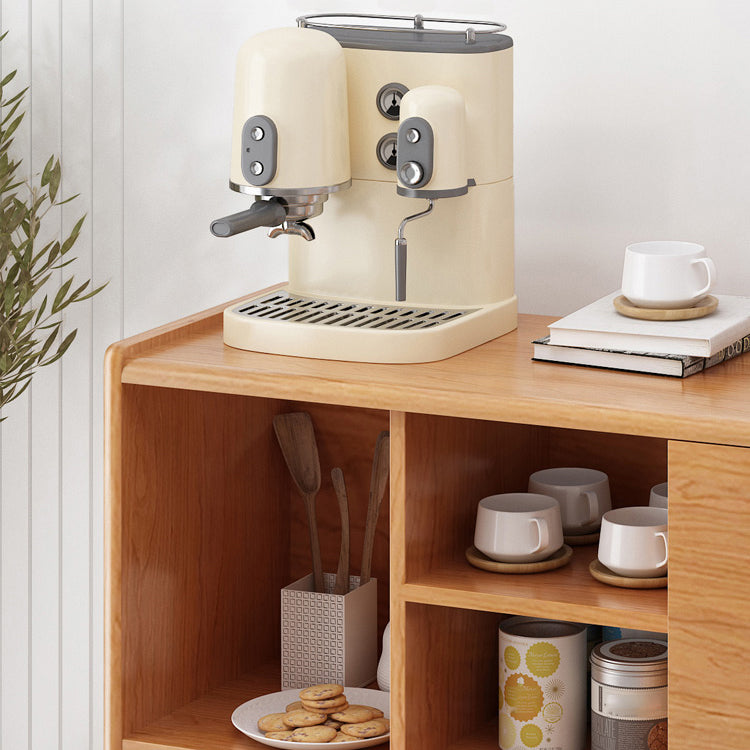 Sala da pranzo moderna server buffet da 45.5 "l porte scorrevoli in legno massiccio armadio