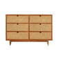 Gabinetto del soggiorno in legno in legno mobile moderno server buffet con archiviazione