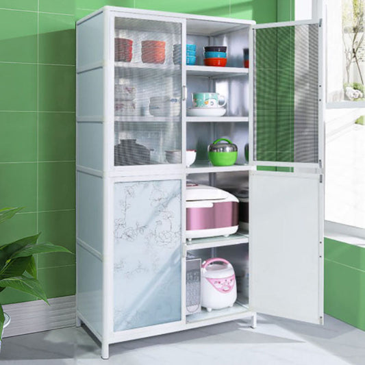 Sideboard in acciaio inossidabile in acciaio inossidabile in vetro temperato per cucina