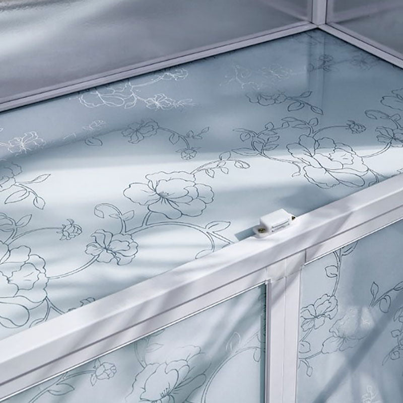 Sideboard in acciaio inossidabile in acciaio inossidabile in vetro temperato per cucina