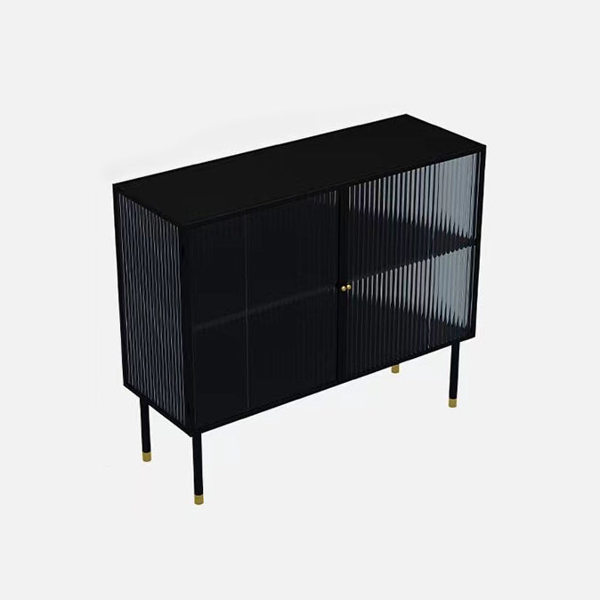 36-Zoll-Höhen-Metall-Buffet-Serverglas Zwei Türen Dining Server