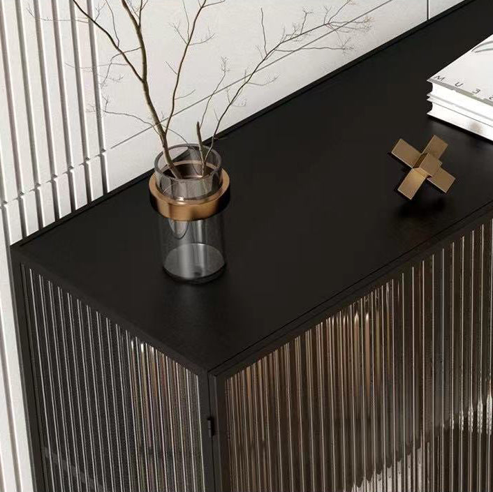 36-Zoll-Höhen-Metall-Buffet-Serverglas Zwei Türen Dining Server