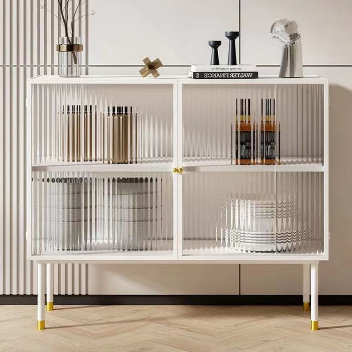 36-Zoll-Höhen-Metall-Buffet-Serverglas Zwei Türen Dining Server