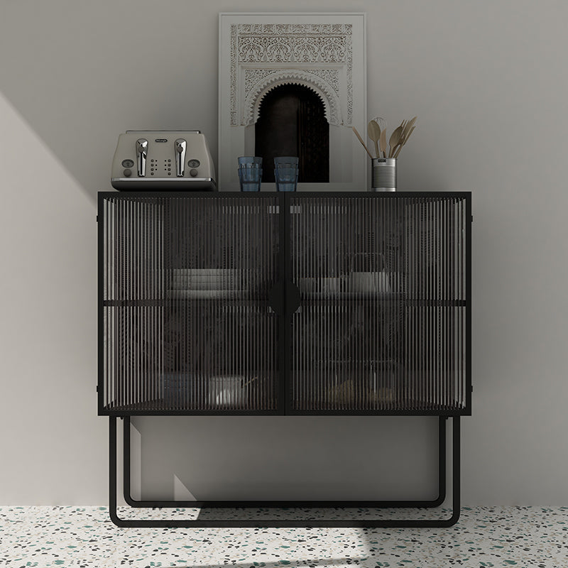 Glam Glam Glam Glam da 35,5 "Herver server a buffet di vetro con spazio per la sala da pranzo