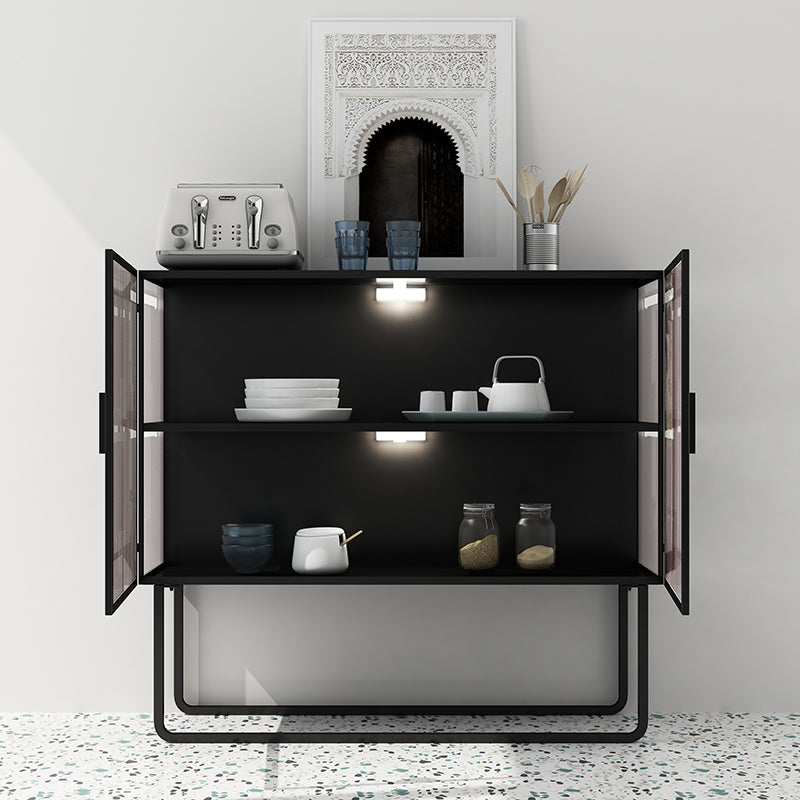 Glam Glam Glam Glam da 35,5 "Herver server a buffet di vetro con spazio per la sala da pranzo