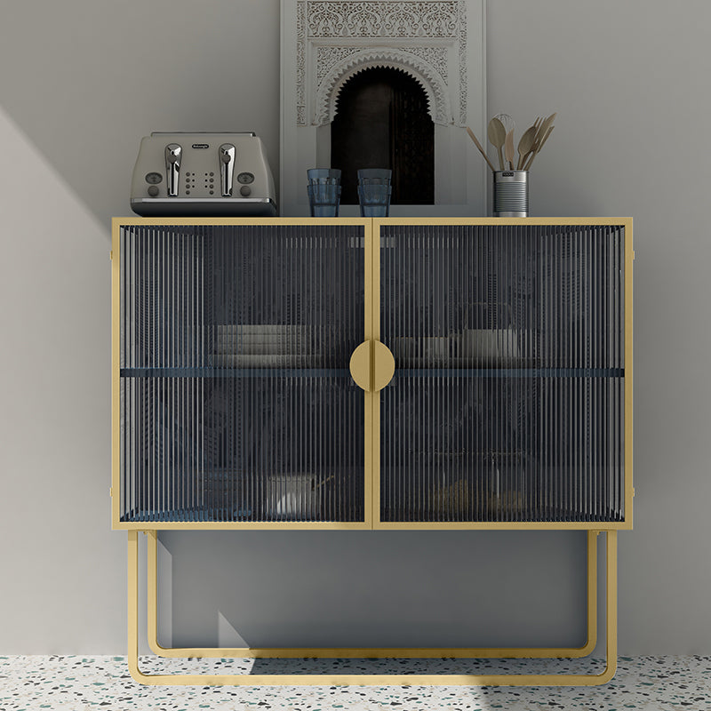 Glam Glam Glam Glam da 35,5 "Herver server a buffet di vetro con spazio per la sala da pranzo