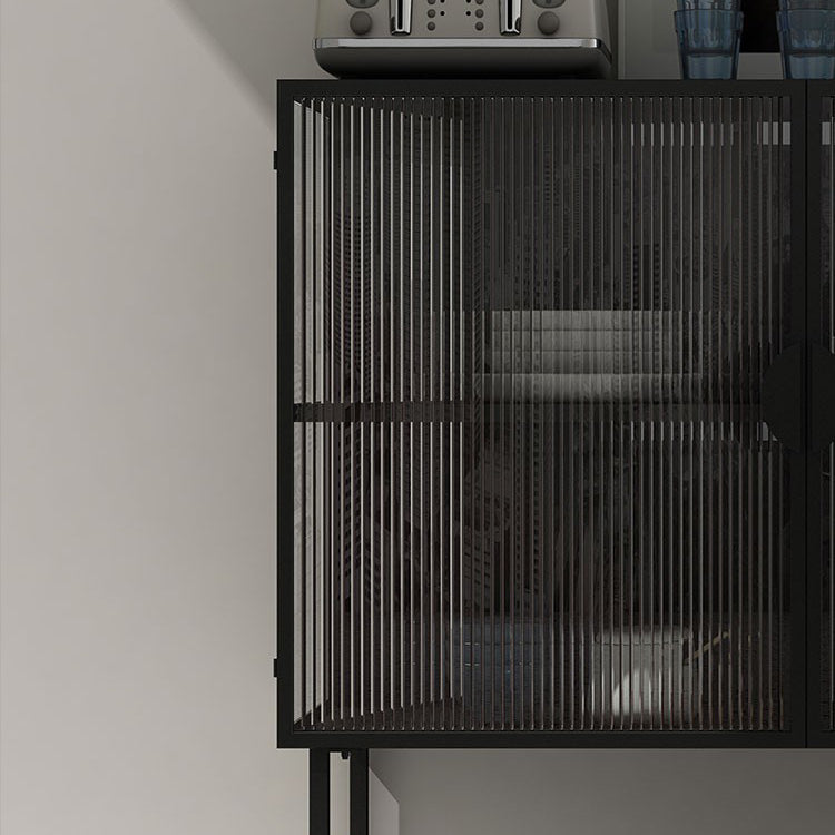 Glam Glam Glam Glam da 35,5 "Herver server a buffet di vetro con spazio per la sala da pranzo