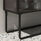 Glam Glam Glam Glam da 35,5 "Herver server a buffet di vetro con spazio per la sala da pranzo